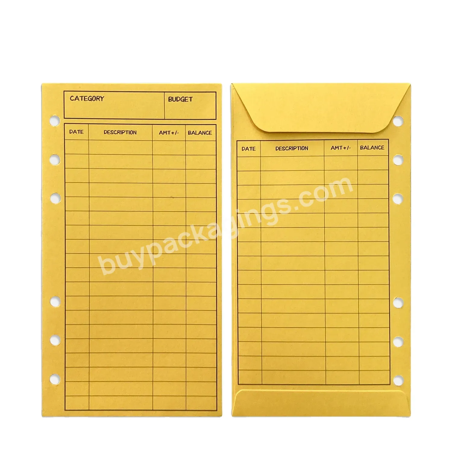 Budget Envelope Paper Cash Envelope Binder Expense Tracker Sheets Budget Sheets
