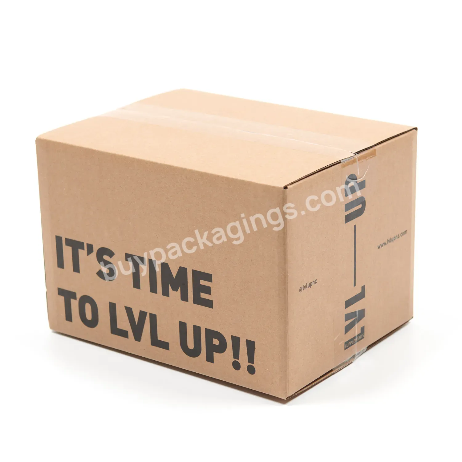 Bulk Custom Corrugated Box Packaging Logo Printed Recyclable Brown Carton Shipping Moving Boxes