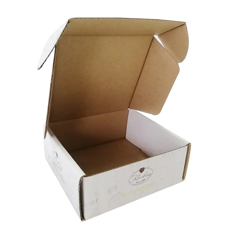 bulk custom logo print foldable apparel cosmetic jewelry wig shipping box white paper postal ccourier box with gold foil