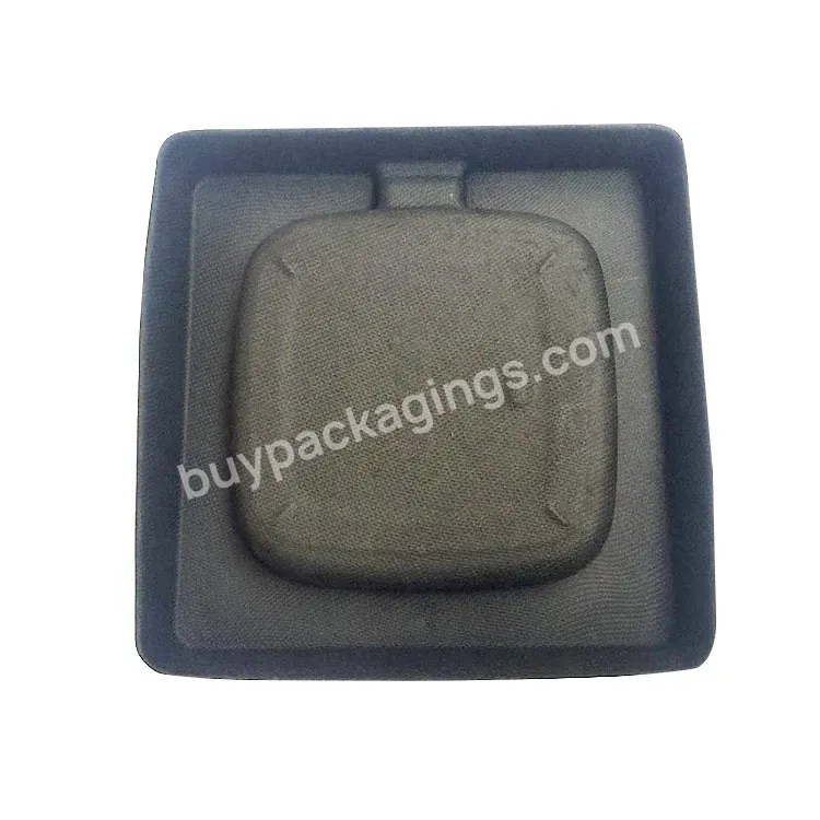 Bulk Wholesale Factory Supply Wet Press Black Packing Inner Pulp Paper Tray For Set-top Box