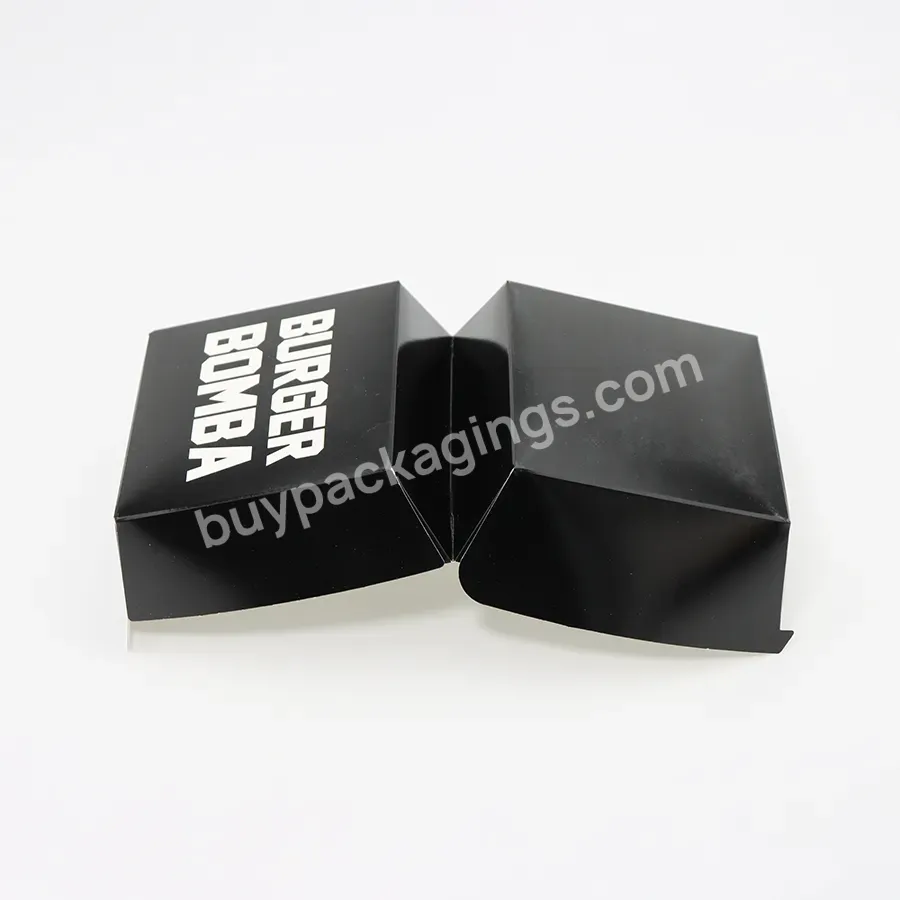 Burger Box Custom Hot Sale Fast Food Fried Box Manufacturers Gourmet Hamburger Box