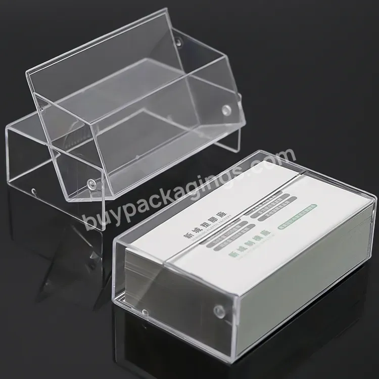 Business Card Holder Pocket Acrylic Business Card Holder For Desk Clear Business Name Card Stand Desktop Acrylic Organizer Box