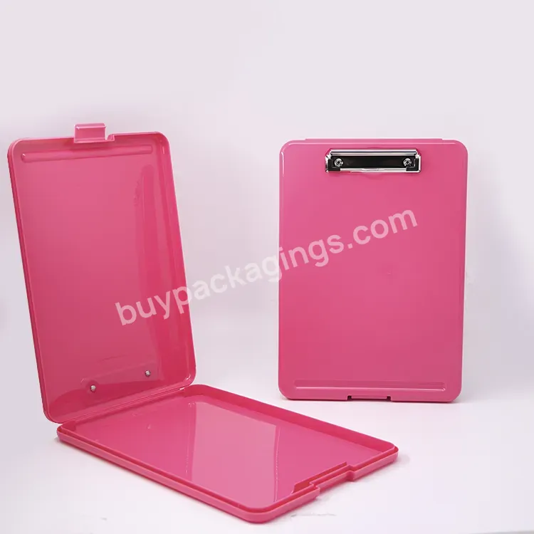 Business File Case Foldable Clip Folio Board A4 Office Letter Pad Document Paper Clipboard With Storage