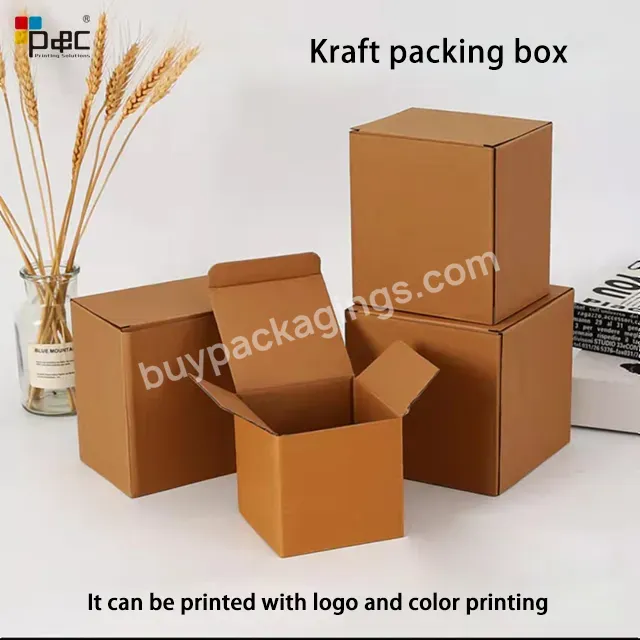 By Sheet Brown Kraft With Corrugated Wholesale Paper Packaging Gift Box