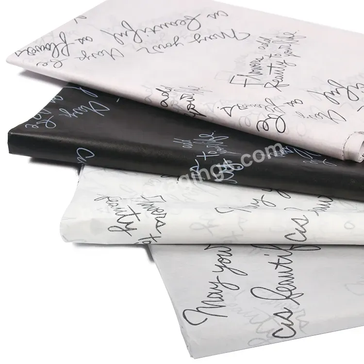 Bz9016 English Design Wrapping Gift Paper Logo Diy Craft Wrapping Paper Flower Wrapping Paper