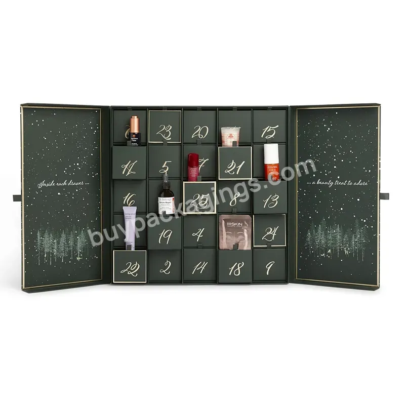 Caja De Calendario De Adviento Christmas Advent Calendar Gift Box