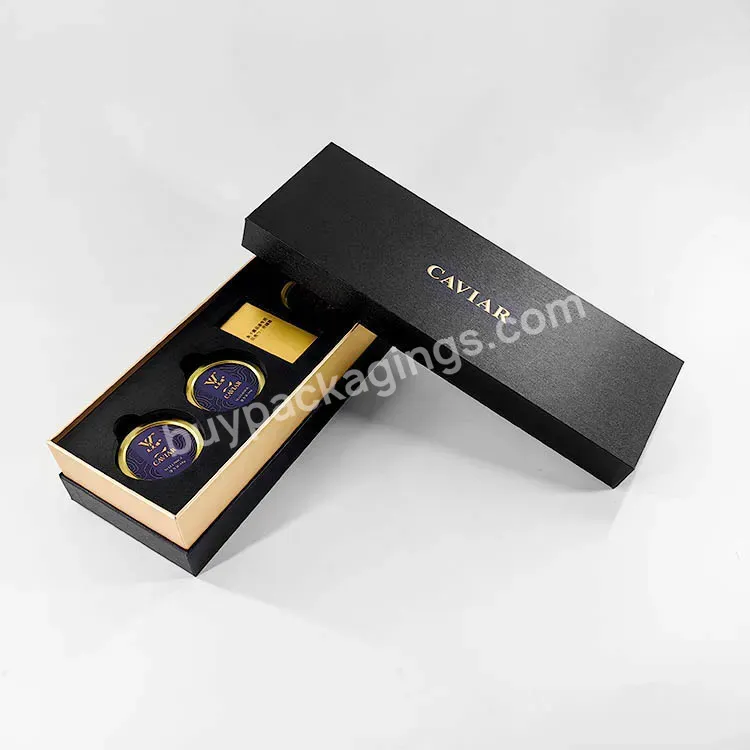 Cajas De Carton Wholesale Custom Logo Popular Food Box Caviar Gift Package Box