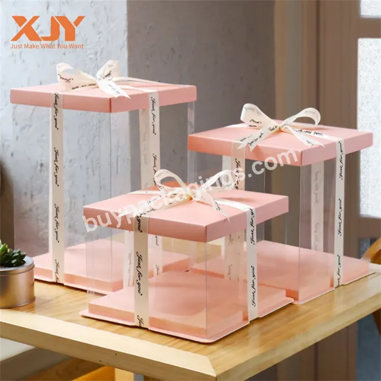 Cake Boxes With Window White Bakery Boxes,Disposable Cake Containers,Dessert Boxes