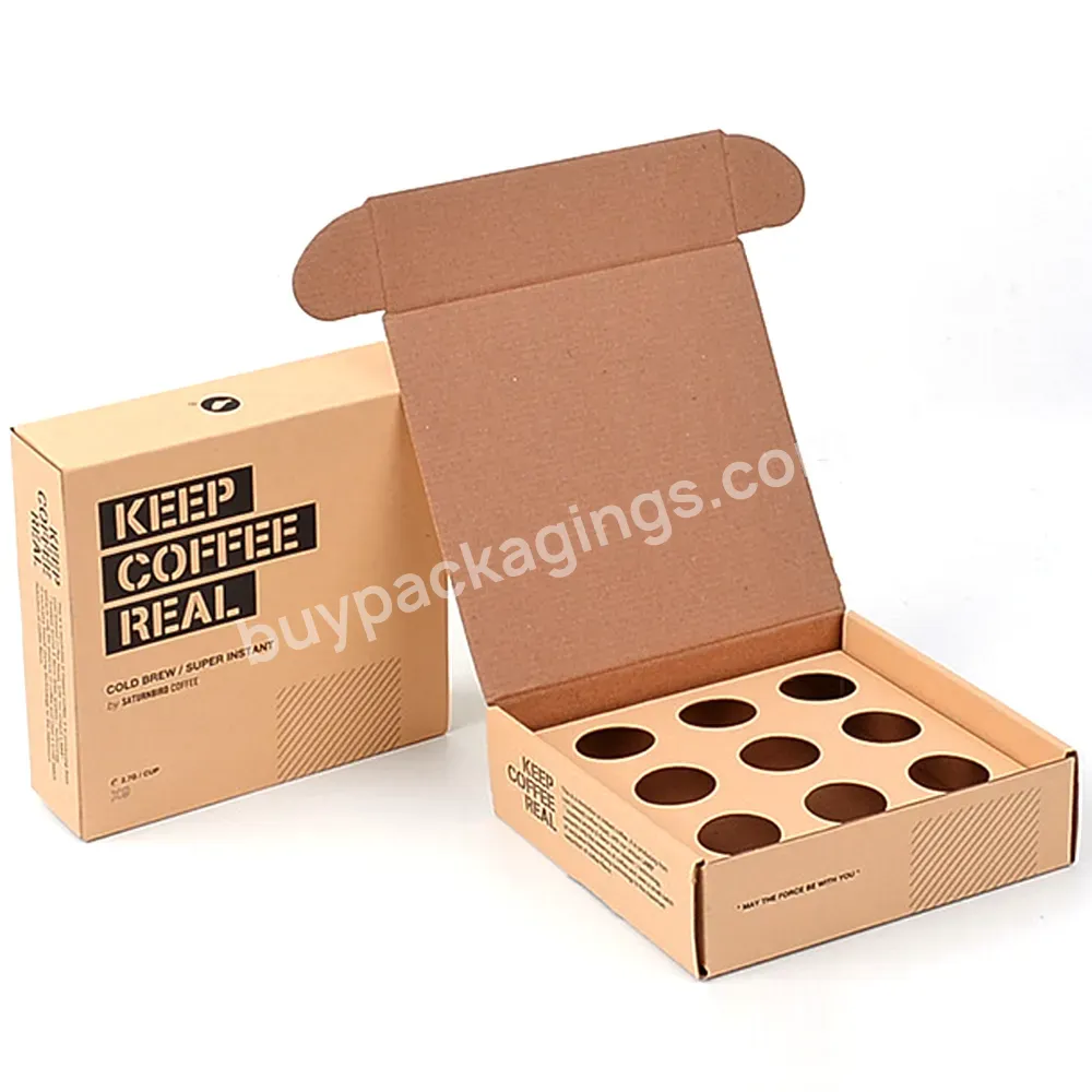 Can Be Customized Size Printed Logo Small Business Shipping Coffee Case Box Corrugated Paper Boxes Gift Box Mailer Packaging