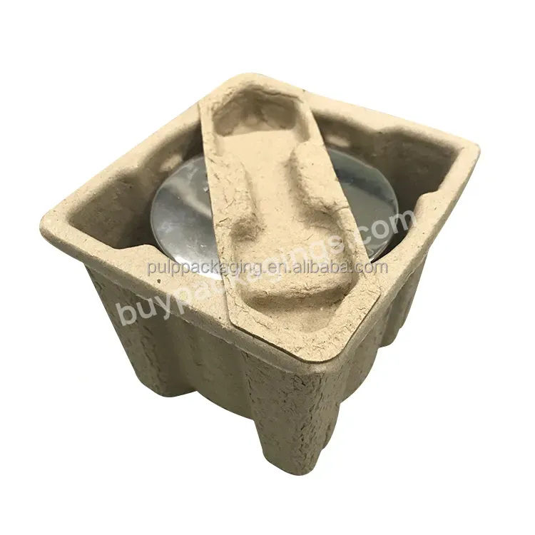 Candle Jar Packaging Customized Packaging Biodegradable Paper Pulp Insert Tray Molded Pulp Candle Jar Packaging