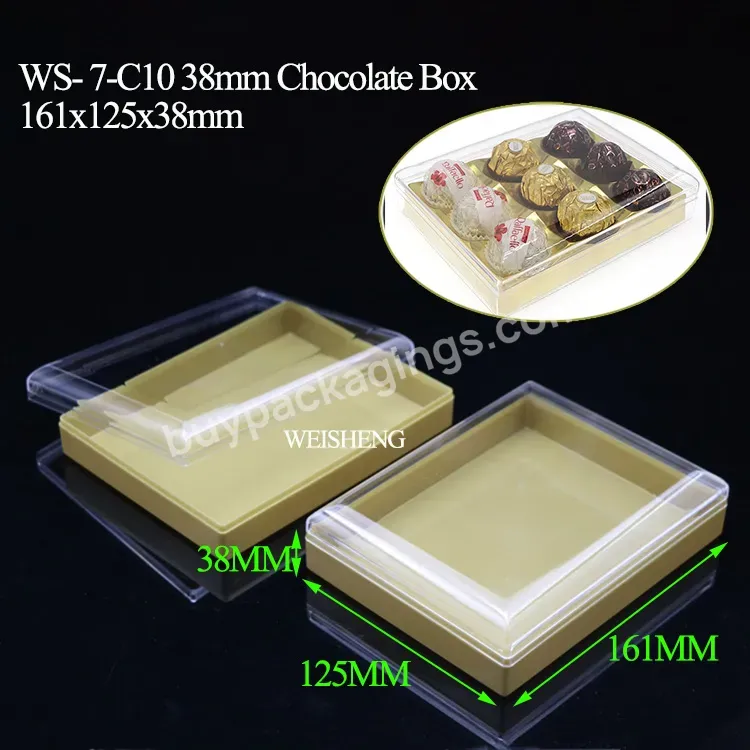 Candy Box Truffle Candy Case For Cookie Packaging Custom Logo Storage Chocolate Truffle Box Dessert Snack Biscuit Storage Box