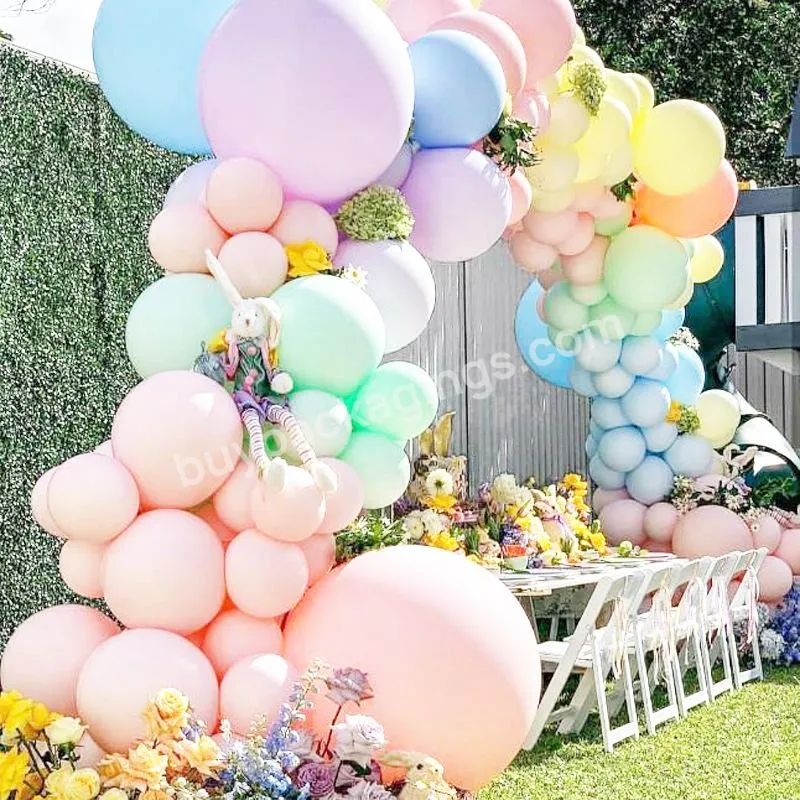 Candy Colored Macaron Latex Balloon Garland Arch Kit Globos Wedding Birthday Party Decors 5101836 Inch Jumbo Pastel Balloons