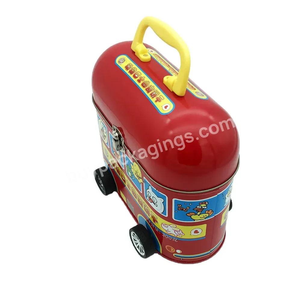 Car Shaped Container Cream Biscuit Tin Box Packaging