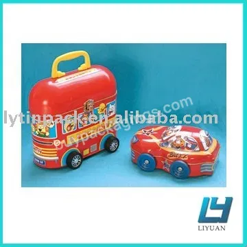 Car Shaped Container Cream Biscuit Tin Box Packaging