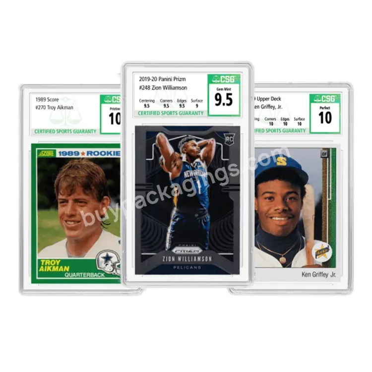 Card Slab Grading For Baseball Football Basketball Top Loader Vintage Sports Trading Card Sports Cards Toploaders Slab