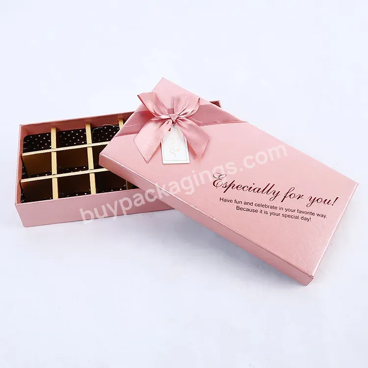 Cardboard Box Gift Paper Box Chocolate Paper Box With Ribbon Bow