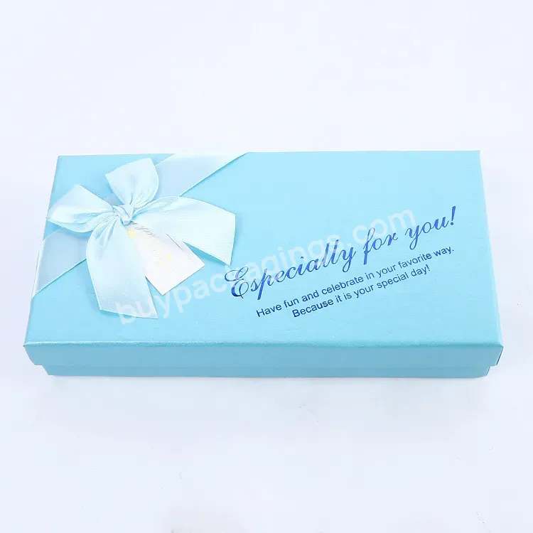 Cardboard Box Gift Paper Box Chocolate Paper Box With Ribbon Bow