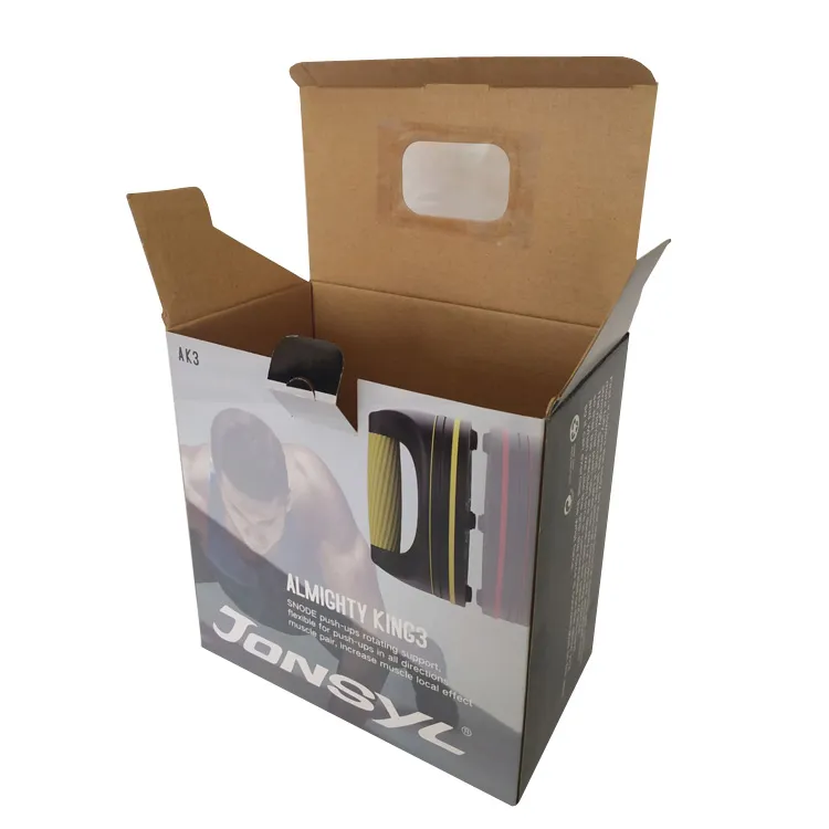 Cardboard corrugated cartons with handles shipped to custom specifications