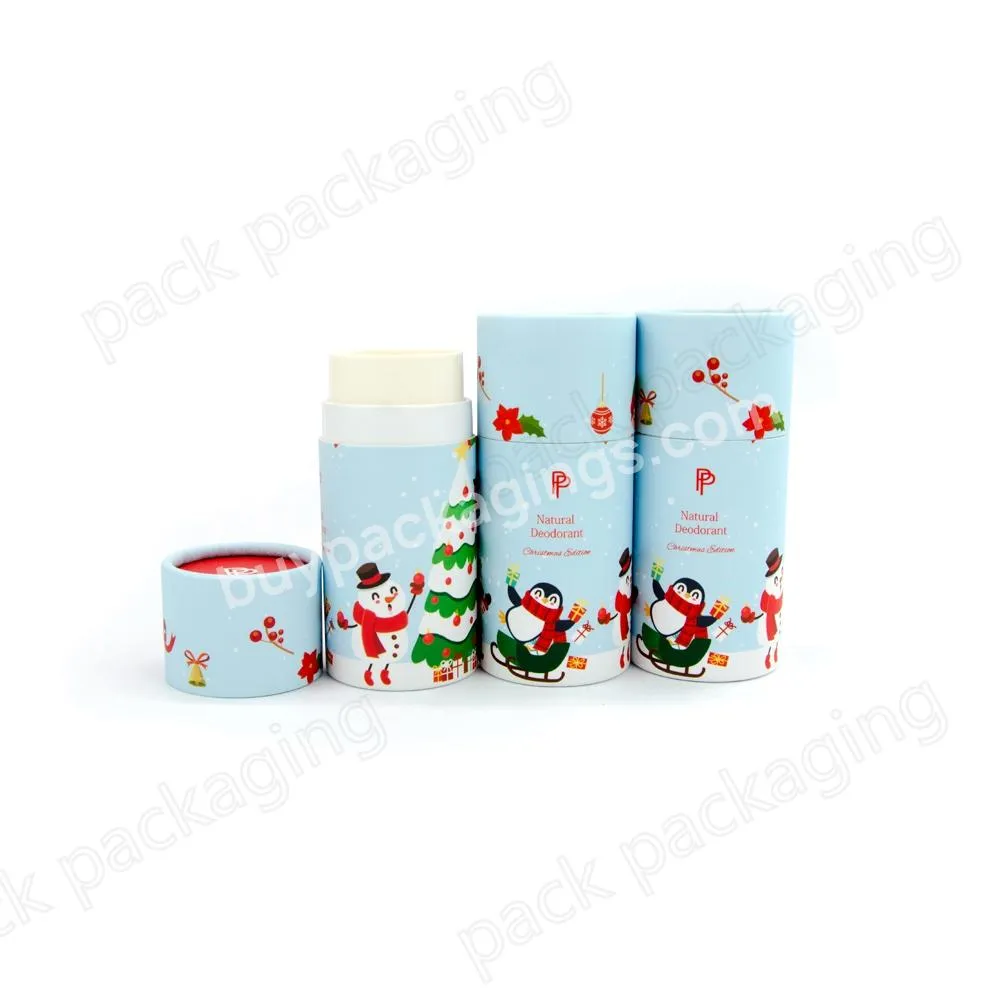 Cardboard Deodorant Tubes Twist Up  Paper Tube Cosmetic For Lip Balm Solid Perfume Chapstick