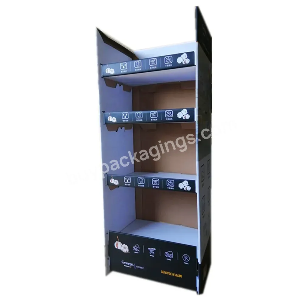Cardboard Display Stand Paper Display Stand Custom Cardboard Floor Display Stand Rack For Supermarket Energy Drink Promotional