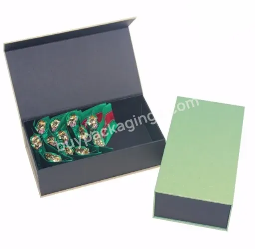 Cardboard Paper Gift Wig Hair Extension Magnetic Packaging Box Wholesale Custom Logo Premium Luxury Customized Ribbon Art Black