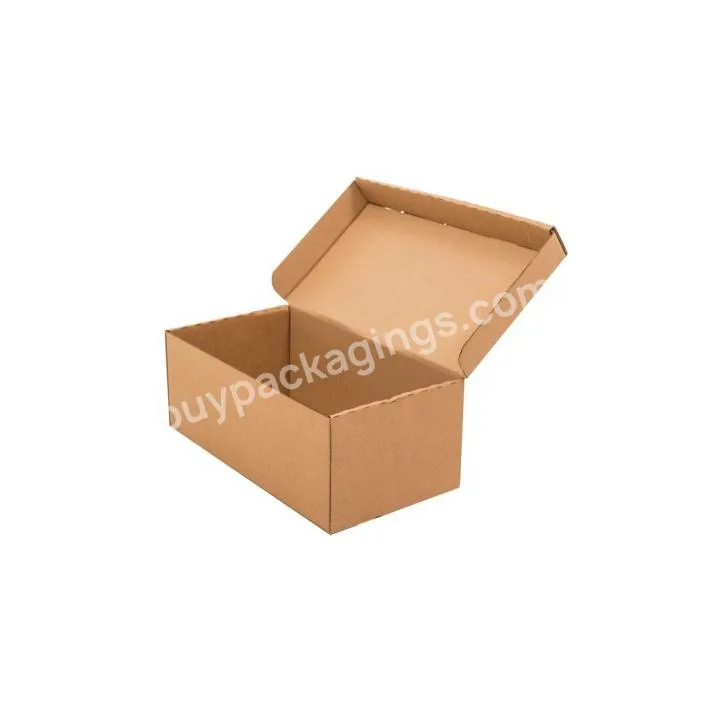 Cardboard Shoe Boxes Manufacture Custom Size Recycle Strong Plain Packaging Kraft Paper,kraft Paper Customized Cygedin Accept