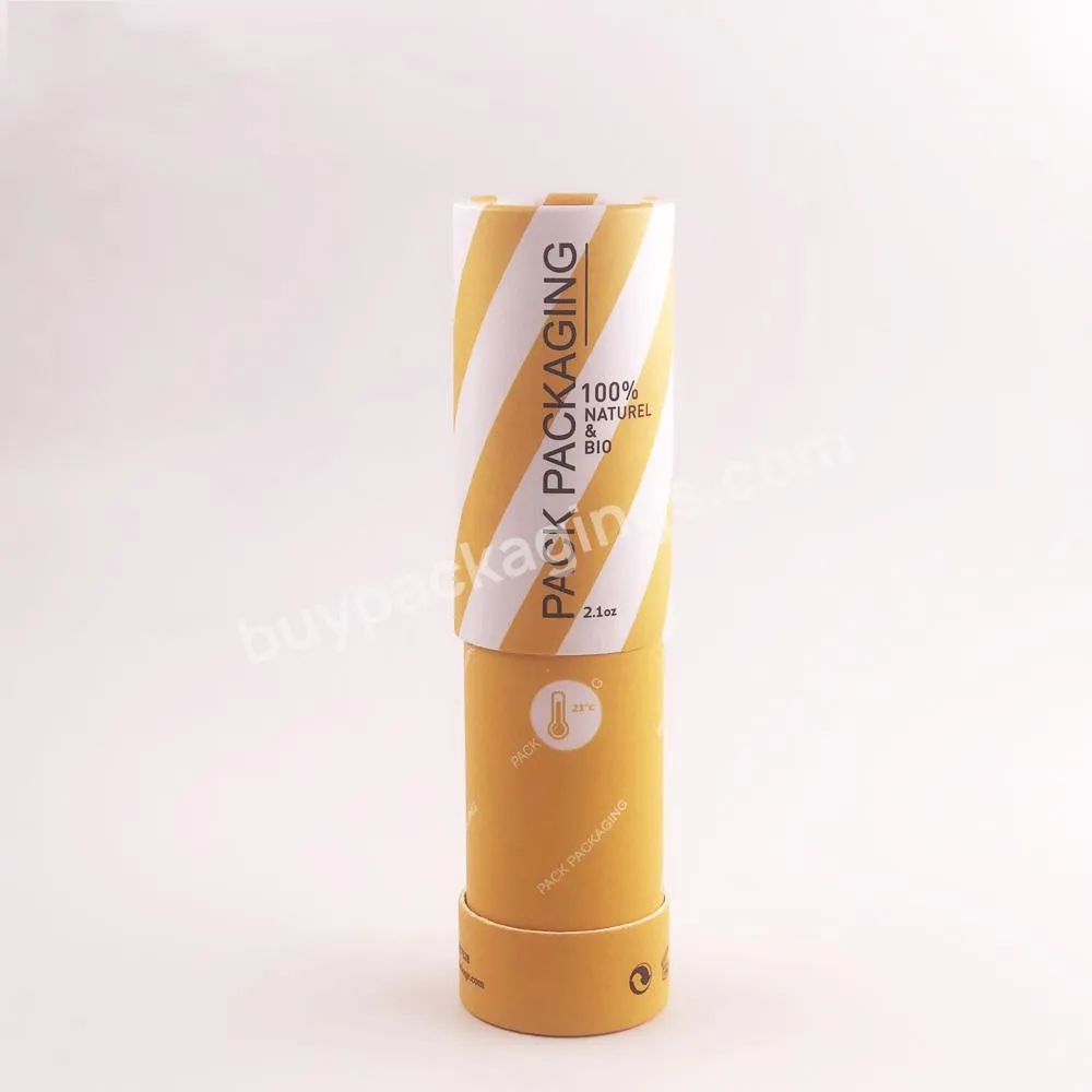 Cardboard tube for makeup packaging push up paper tube eco friendly box for push up lip balm tubes with color printing