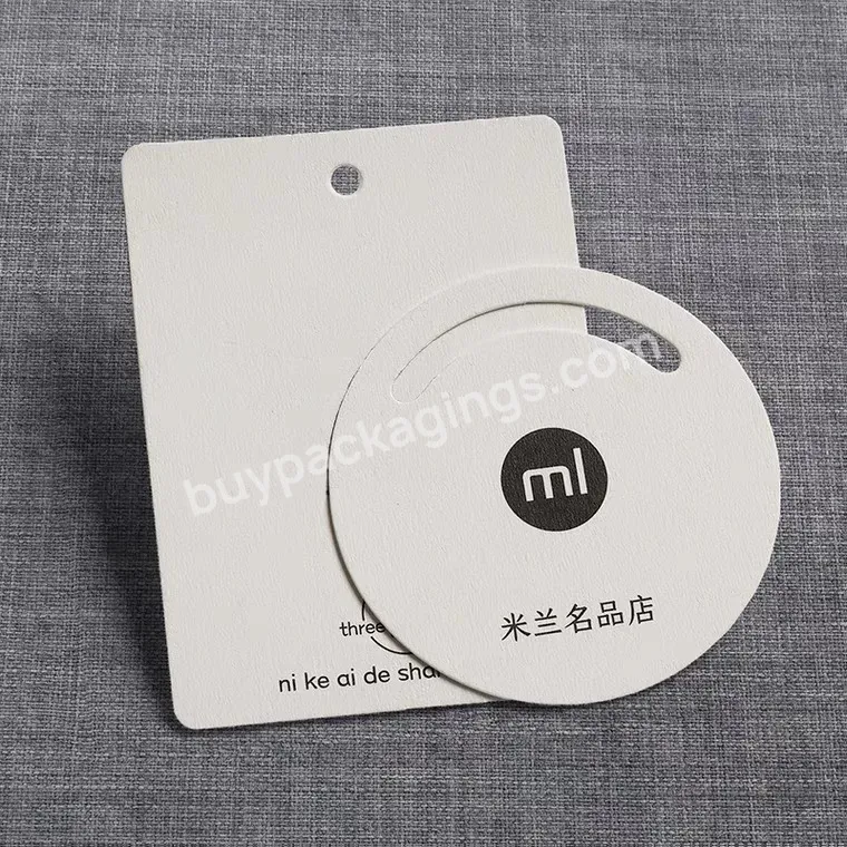 Cardstock Die Cut Shape Product Logo Printed Garment Hang Tag Paper Clothing Custom Hangtag Label - Buy Hangtag Label,Ecofriendly Design Printing Name Logo Paper Garment Hangtag Labels For Price Clothing Hang Tags,Hangtag.