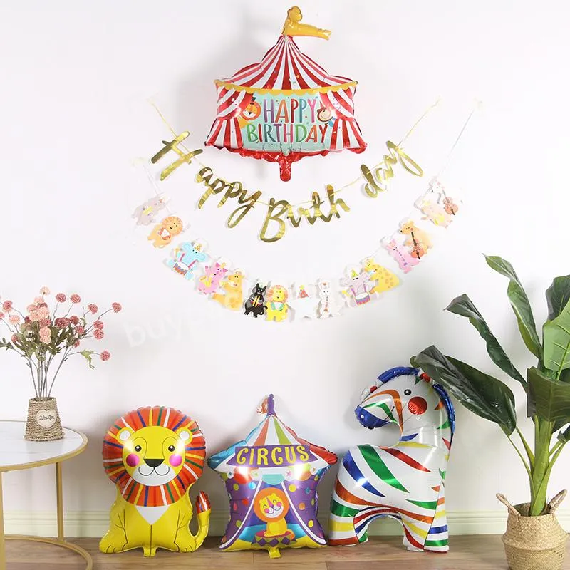 Carnival Circus Theme Party Birthday Party Decorations Latex Balloons for Home Kids Favor Banner Circus Balloon Party Supplies