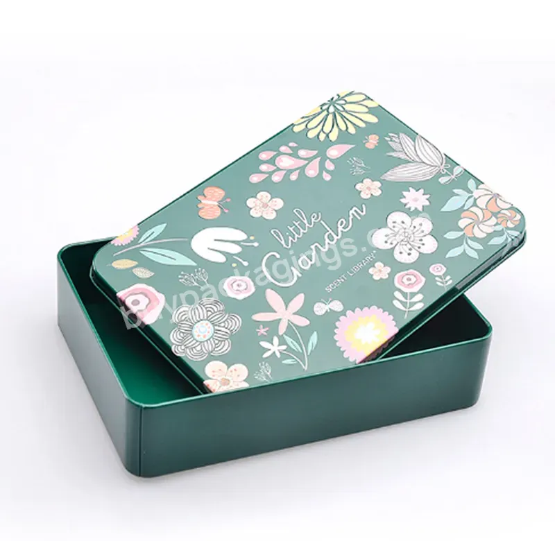 Case Food Grade Packaging Rectangular Biscuit Tins Box Factory Custom Printed Candy Metal Customized Logo Wholesale Cookie Tins