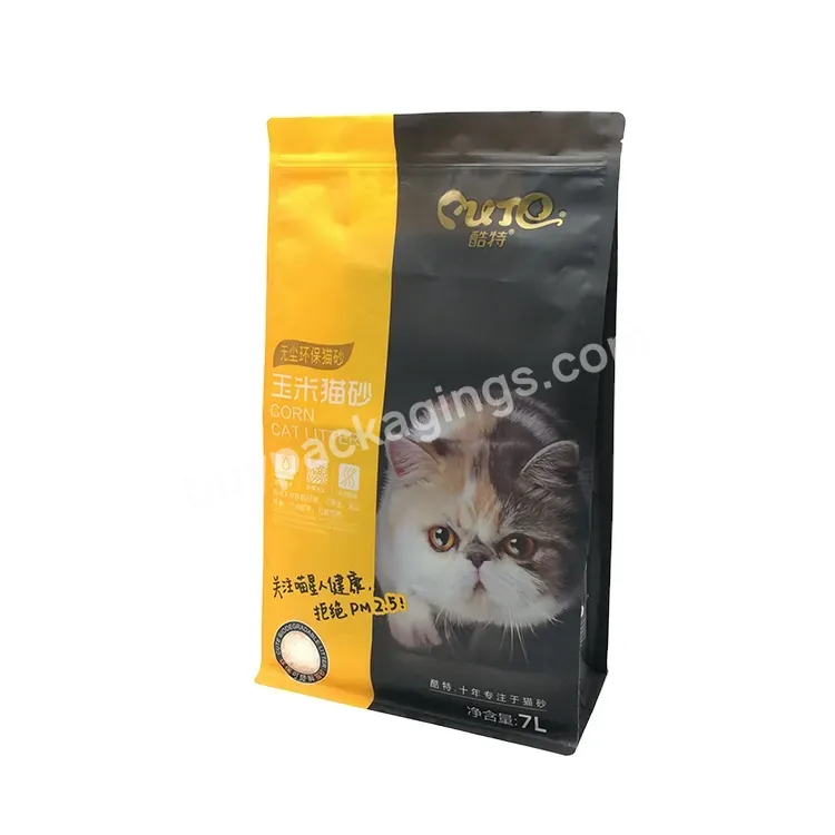 Cat Litter Packaging Plastic Bag Side Gusset Packaging Bag For Cat Litter