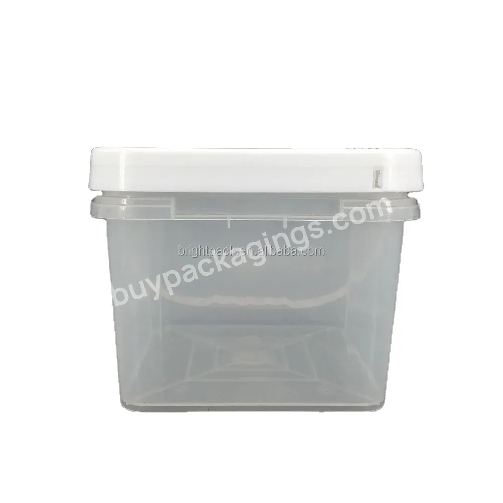 Cat Pet Food Ice Square Iml Transparent Plastic Bucket