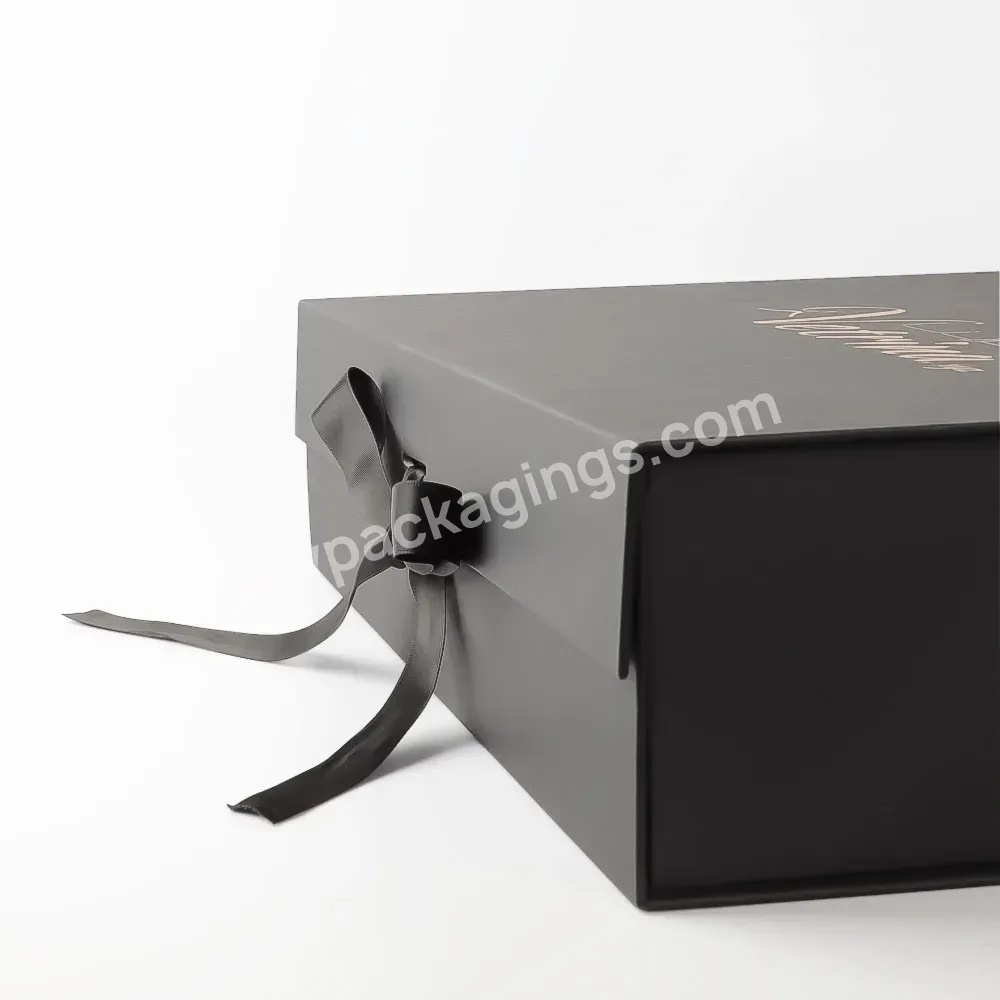 Ccustom Luxury Magnet Closure Rigid Cardboard Packing Boxes Customized Paper Packaging Magnetic Foldable Folding Gift Box