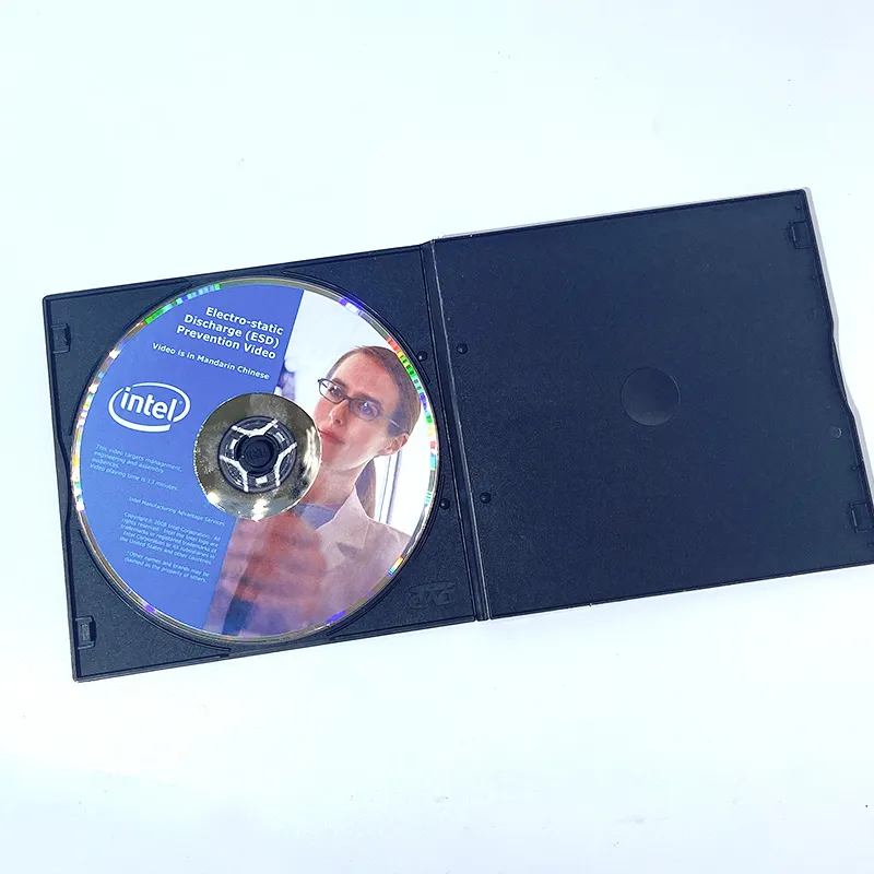 CD Cases Clear Simple Design Matte Recycled Packaging Box For DVD 5.2mm CD CASE Plastic