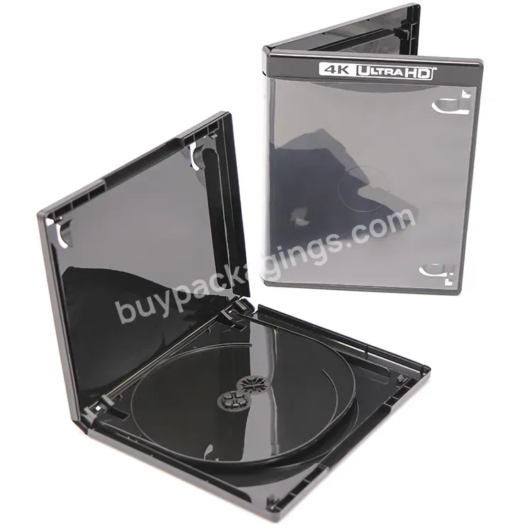 Cd Dvd Case 14mm Viva Elite Amaray 4k Blu-ray Cases Cd Disc Replacement Storage Box 4k Uhd Silver Logo Ultra Hd Blu-ray Case