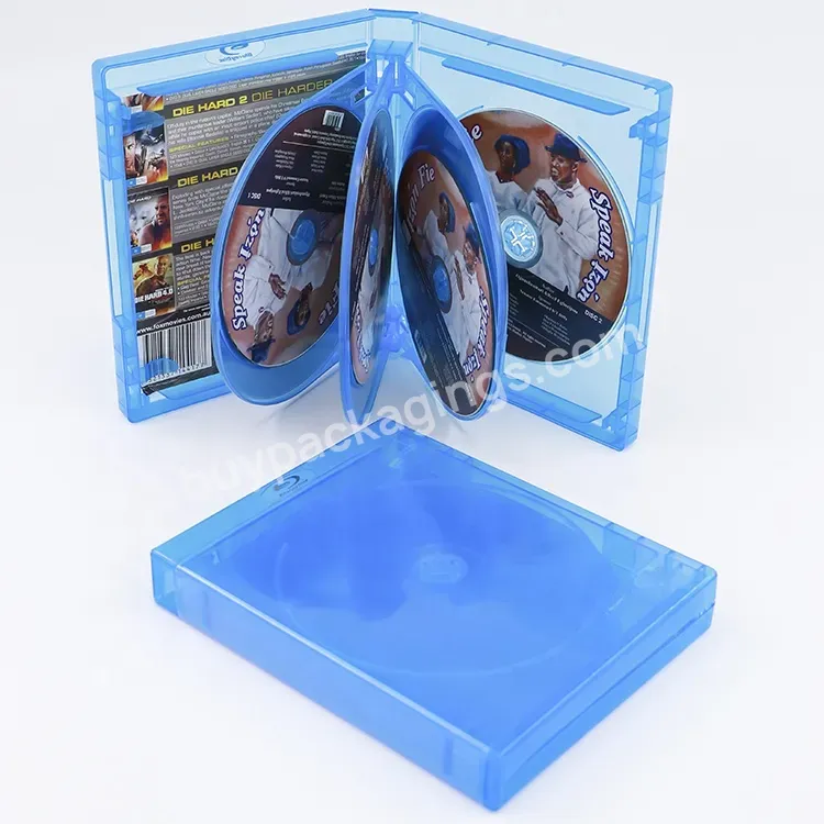 Cd Dvd Disk Storage Box Movie Record Disc Blu Ray Box Bluray Recorder With 3 Tray Case