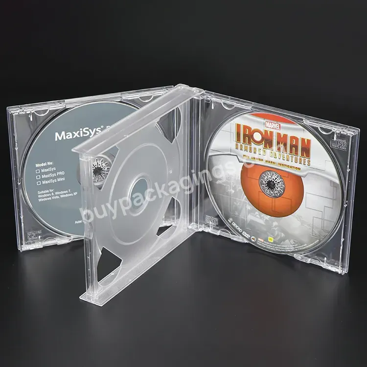 Cd Jewel Holder Organizer Wholesale Factory Customized 4 Dvd Disc Box Blu Ray Disc Container Super Clear Case - Buy Dvd Disc Box,Blu Ray Disc Container,Clear Cd Jewel Case.