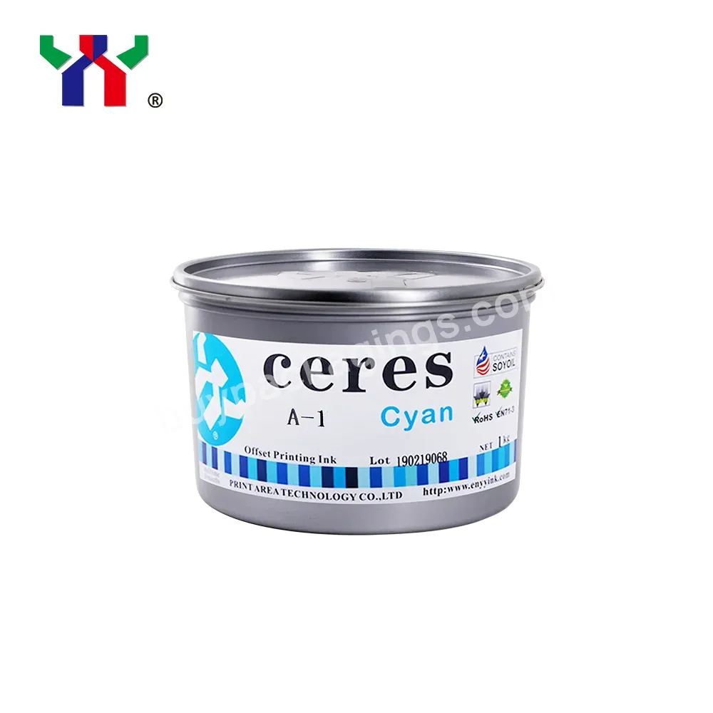 Ceres 1kg/can A-1 Sheet-feed Offset Printing Ink Cyan