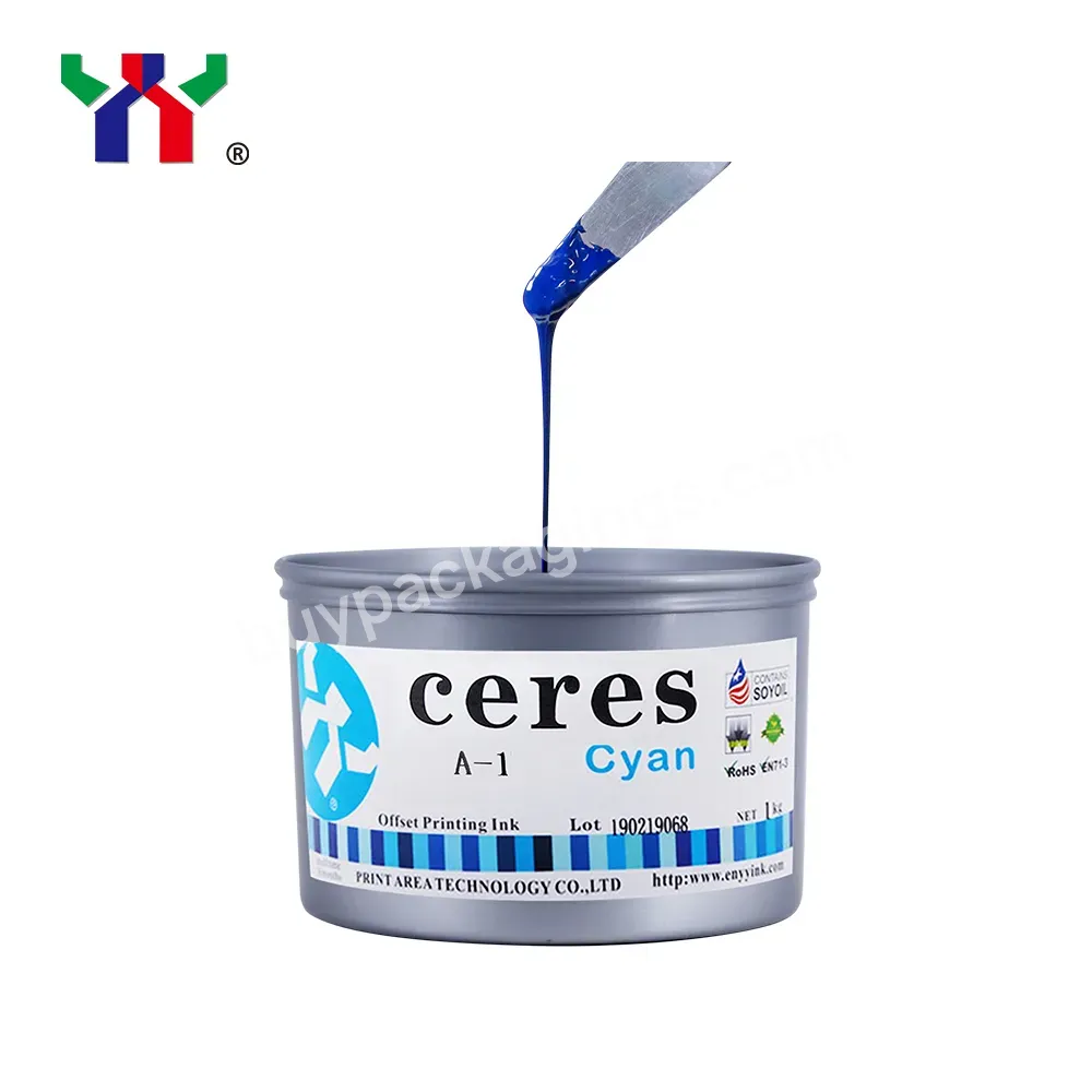 Ceres 1kg/can A-1 Sheet-feed Offset Printing Ink Cyan