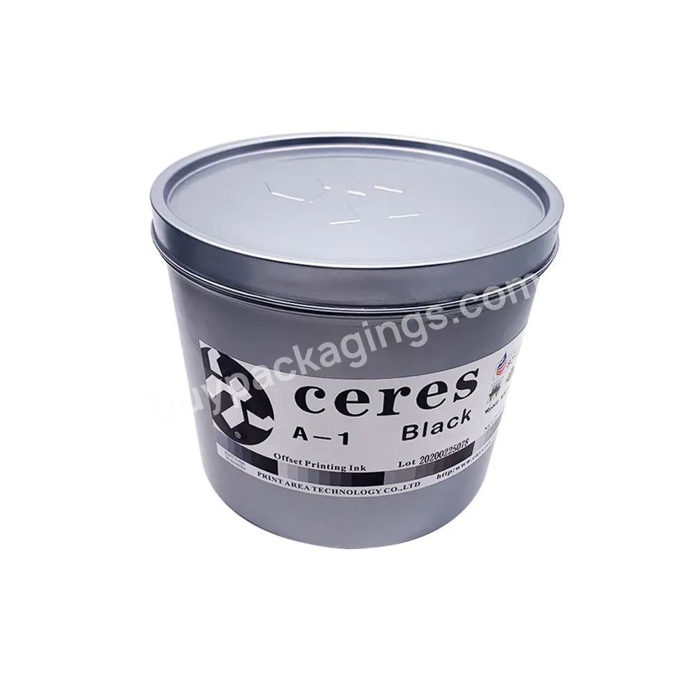 Ceres A-1 Ink For Offset Printing Black Ink For Printing Paper,2.5kg/can