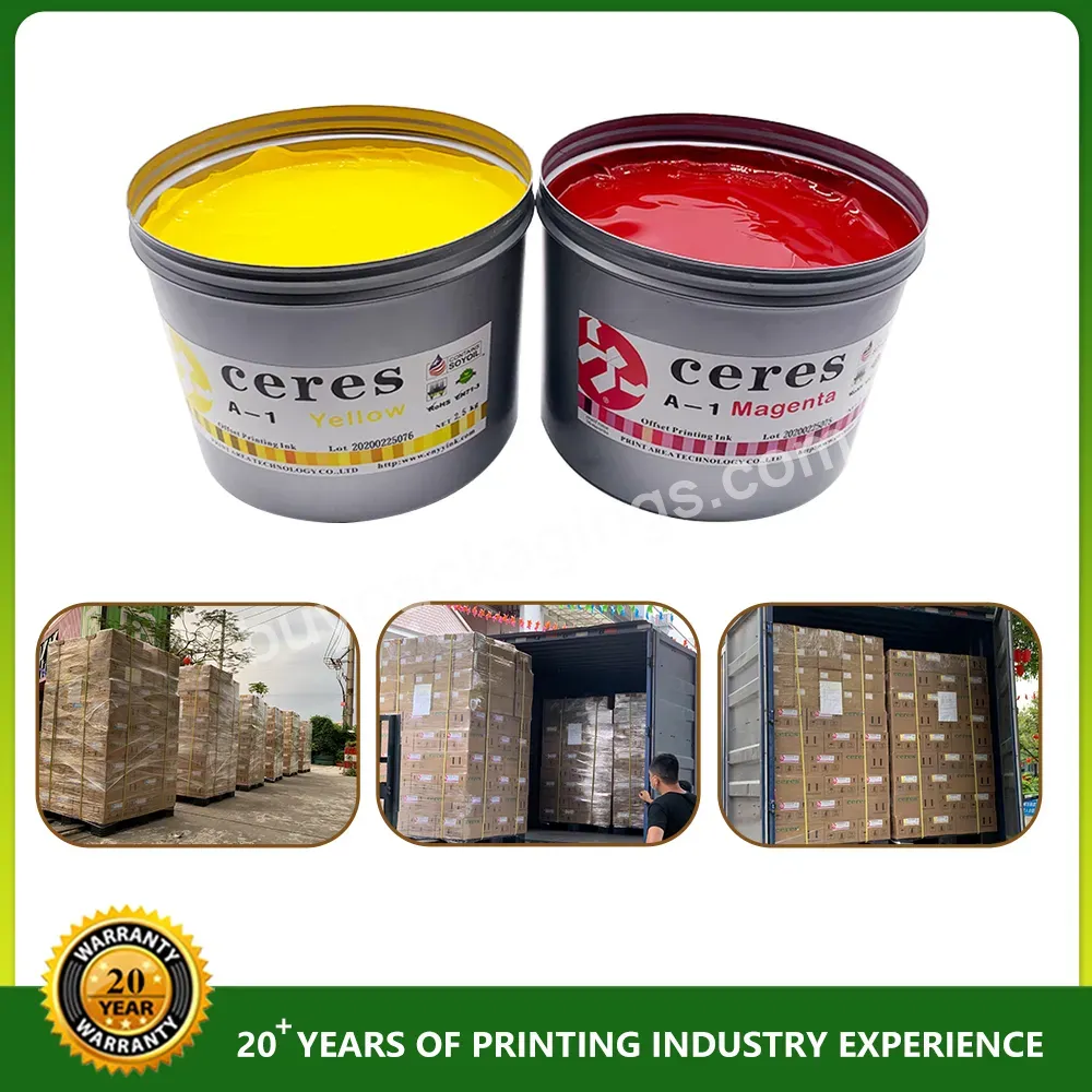 Ceres A-1 Ink For Offset Printing Black Ink For Printing Paper,2.5kg/can