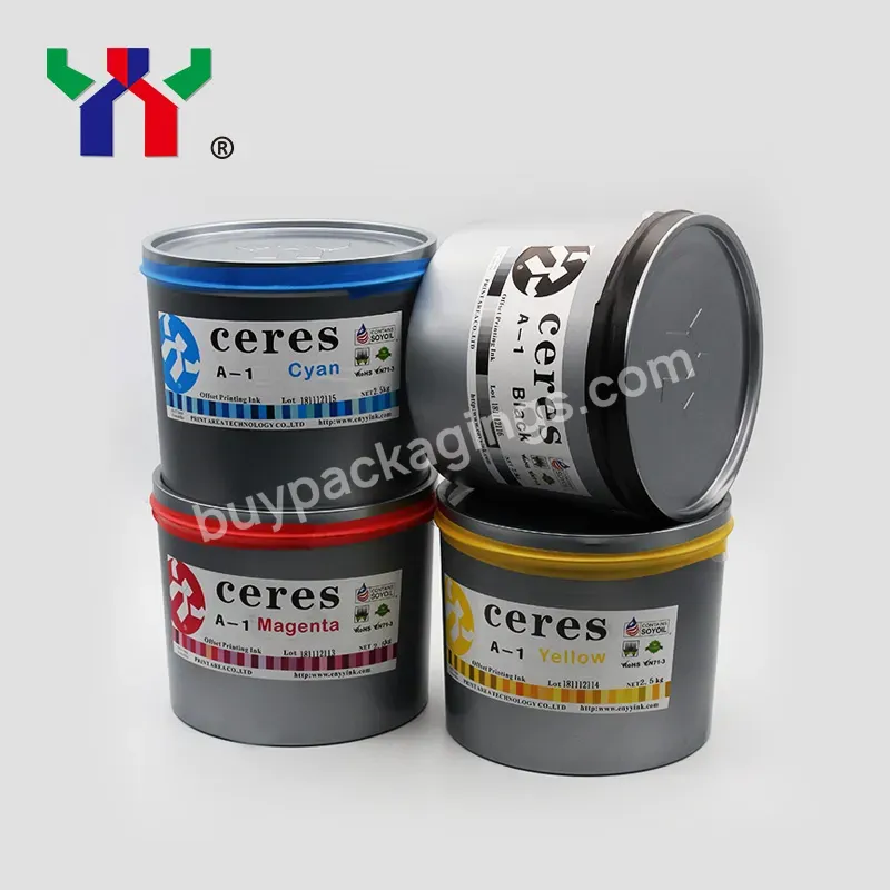 Ceres A-1 Offset Ink Cmyk Printing Inks Offset 2.5kg/can,Total 10kg