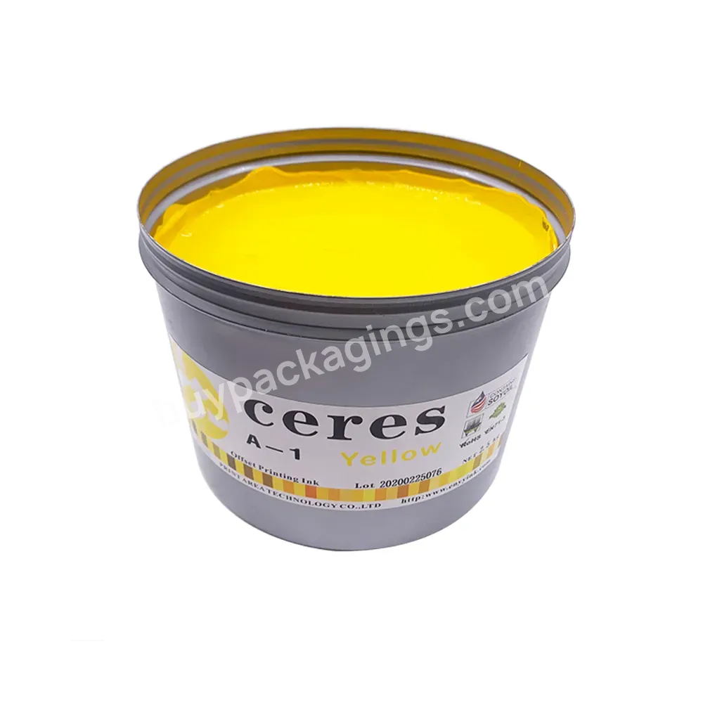 Ceres Ceres A-1 Offset Printing Yellow Ink For Printing Paper,2.5kg/can