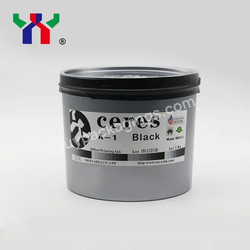 Ceres High Gloss Ceres A-1 Ink Non Skin Offset Printing Ink,Black Color