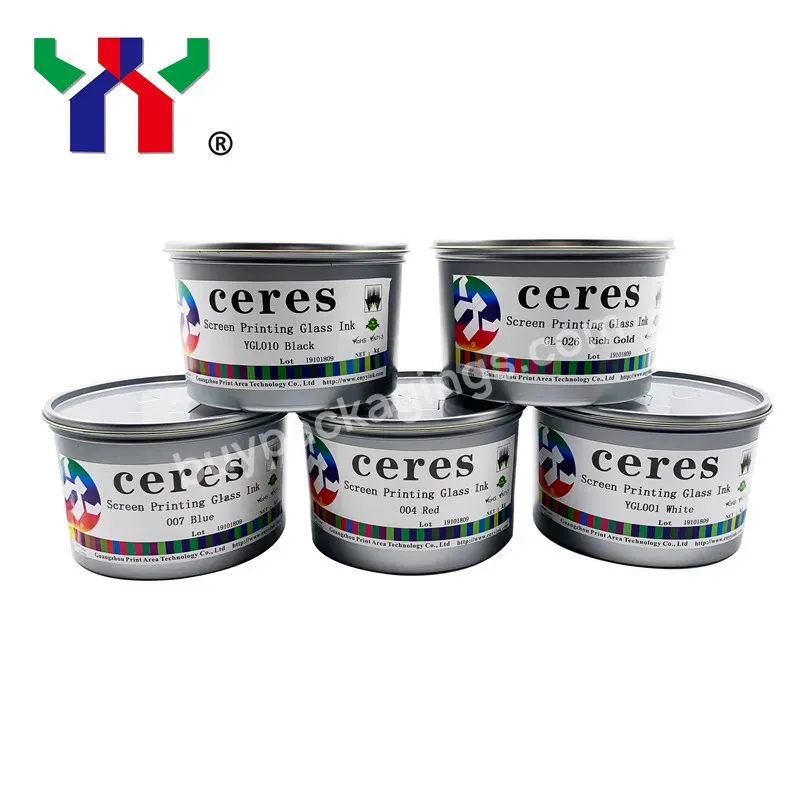 Ceres High Quality Screen Printing Glass Ink,007 Blue,With 200ml Harder,1kg/can