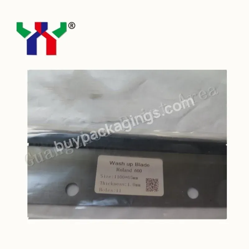 Ceres Roland 600 Offset Printing Wash Up Blade,1100*65*0.5mm,11 Holes - Buy Wash-up Blade,Blade,Roland 600 Wash Up Blade.