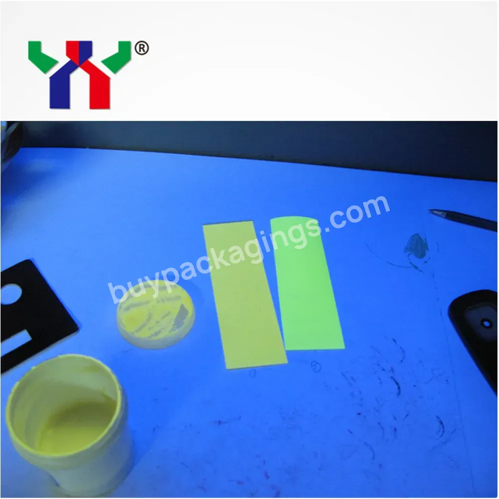 Ceres Screen Printing Uv Invisible Ink,Colorles To Yellow Green,Normal Dry