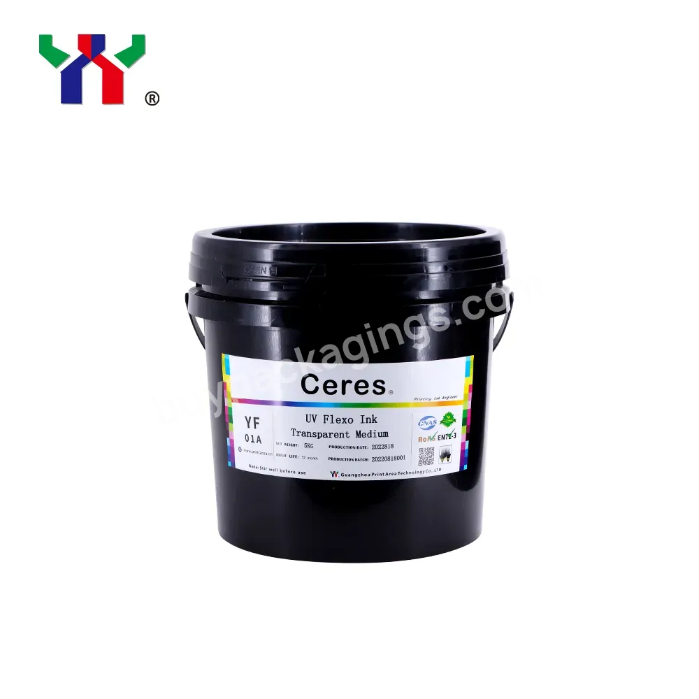 Ceres Uv Flexo Ink For Label Clear Medium Package 5kg/can