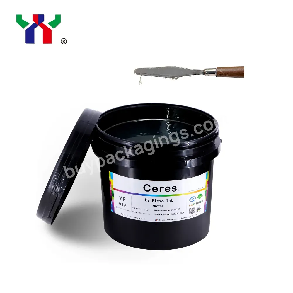 Ceres Uv Led Flexo Ink Matte Varnish Package 5kg/barrel