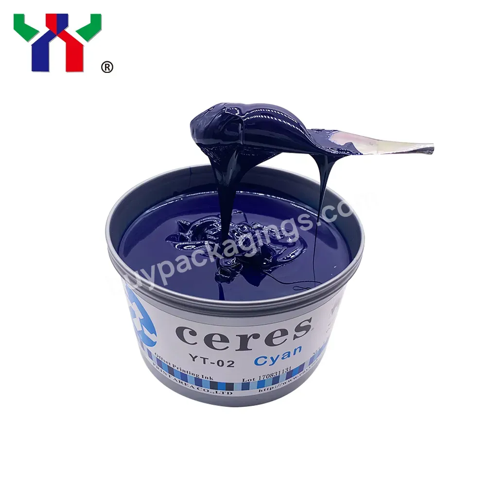 Ceres Yt-02 Sheet- Fed Offset Ink For Paper Cyan,1 Kg/can